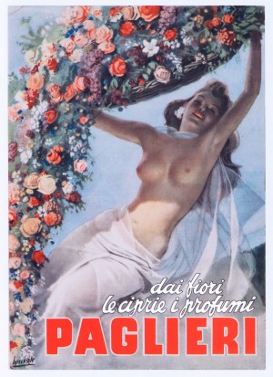 Advertising Poster Dai Fiori Le Ciprie I Profumi Paglieri